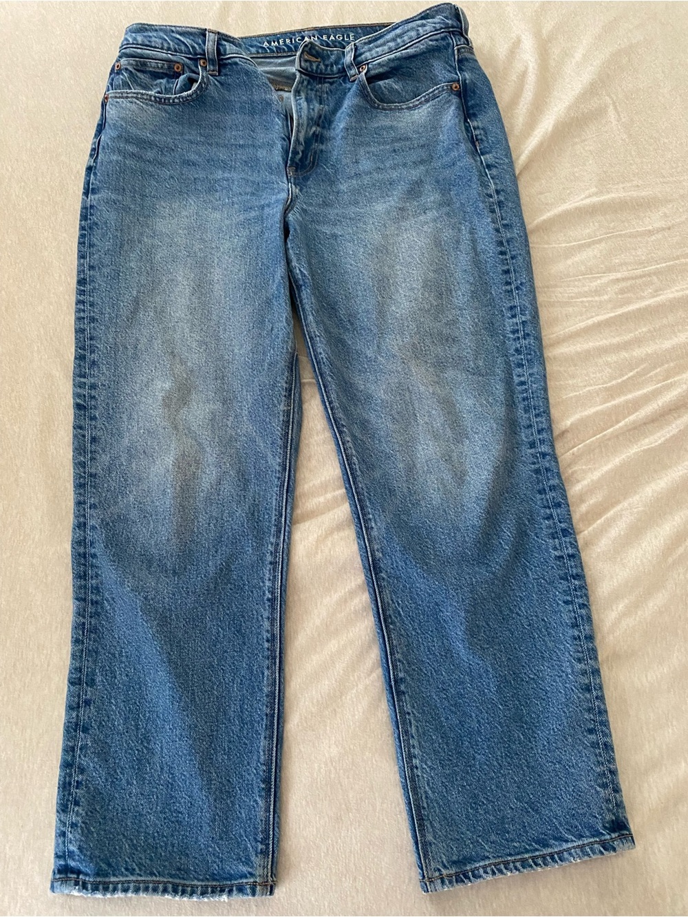 American Eagle Outfitters Women’s Straight Jeans - Blue Wash